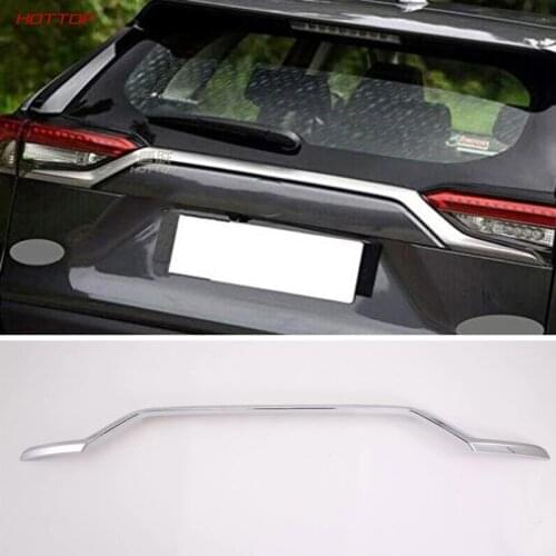 Car Accessories Rear Trunk Lid Upper Cover Molding Trim ABS Glossy Chrome 1PC For Toyota RAV4 XA50 2019 2020