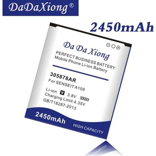 Da Da Xiong Original 2450mAh 305878AR Battery for SENSEIT A109 Cell Phone Battery