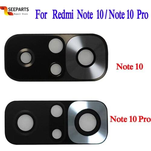 For Xiaomi Redmi Note 10 Pro Rear Camera Lens Note 9/Note 9 Pro /9s Back Main Camera Glass For Xiaomi Redmi Note 10 Camera Lens