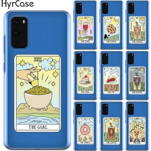 Aesthetic Art Coffee Pizza Cake Silicone Case Cover For Samsung S20 Plus Ultra 5G S10E S7 Edge S8 S9 S10 Plus Note 10 Pro Lite