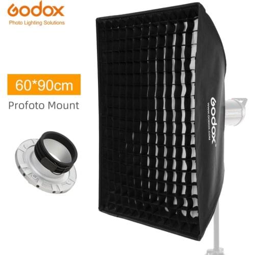 Godox 50x130cm 60x90cm 70x100cm 80x120cm Honeycomb Grid Softbox Reflector Softbox with Profoto Mount for Studio Strobe Flash