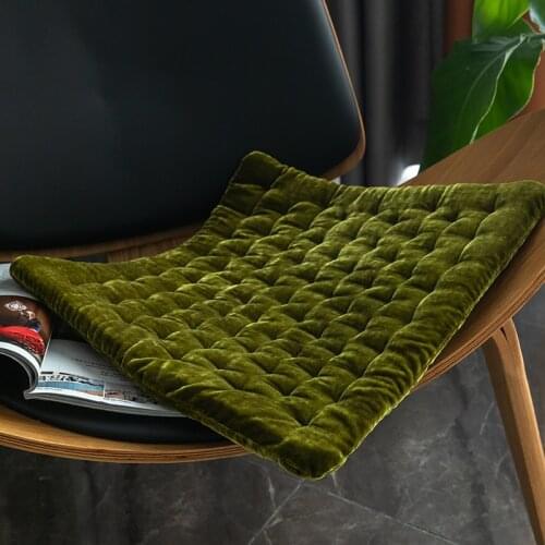 Soft Velvet Pouf Mat All Season Tatami Mattress Mats Floor Bay Window Futon Pad Home Office Chair Seat Cushion