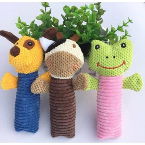 Pet plush vocal cat and dog molar bite resistant toy supplies puppet cow dog frog,CQ2