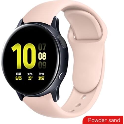 20mm/22mm Huawei watch GT 2/2e/pro strap For Samsung Gear S3/S2/Silicone bracelet correa Galaxy watch 3/46mm/42mm/Active 2 band