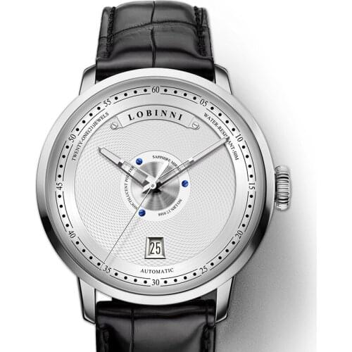 New Switzerland LOBINNI Men Watch Luxury Brand Japan MIYOTA Auto Mechanical MOVT Mens Watches Sapphire Leather Relogio L16050-1