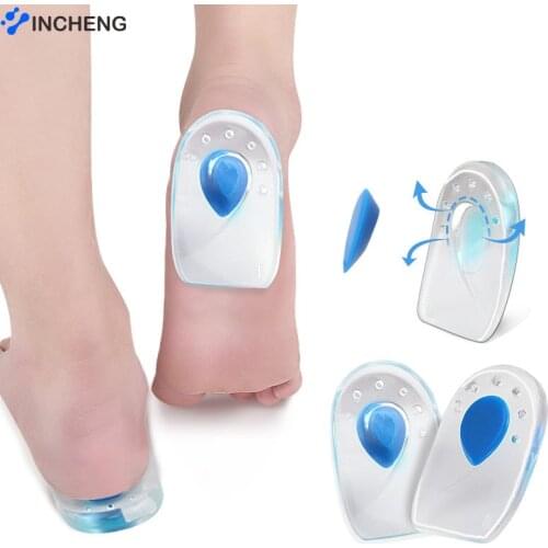 Protect Heel Silica Gel Men Women Heel Insoles Soles Relieve Foot Pain Protectors Spur Support Shoe Pad Foot Care Tool