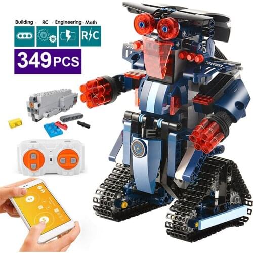 Technic Blocks Creative Electric Remote Control Machinery Building Blocks Technical RC Robot Bricks Toys & Hobbies For Children