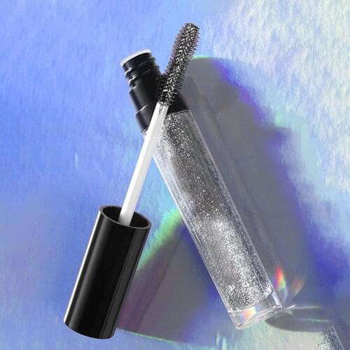 Glitter Sequins Waterproof Non Smudge Curling Lengthening Mascara Eye Cosmetic