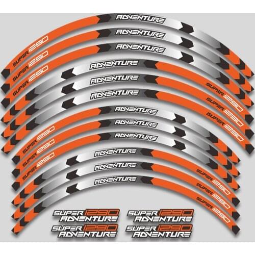 Motorcycle Accessories Wheel Tire Rim Decoration Adhesive Reflective Decal Sticker For SUPER 1290 ADVENTURE 2017 1290