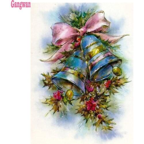 Diy Diamond Painting New Christmas Full Square/Round Christmas Bell pattern Diamond Embroidery Cross Stitch Christmas Decoration