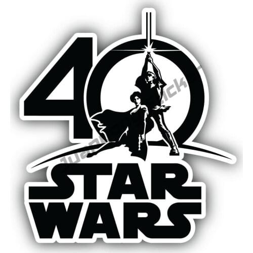 Personality S Wars 40 Car Sticker Cover Scratches Sunscreen Waterproof Sticker Bumper Truck Yacht Speedboat Decal KK17cmX17cm