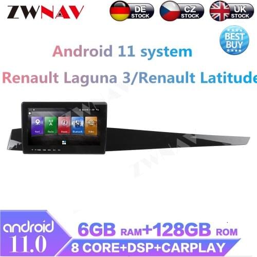 Android 10 6+128GB Car Multimedia Player GPS For Renault laguna Car GPS Navigation Auto Audio Radio Stereo With DSP Carplay