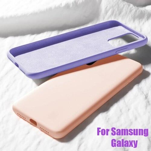 Original Case Cover A70 M21 M31 Soft Liquid Silicone For Samsung Galaxy A10 A20 A30 M30S A40 A50 A21S A31 A41 A51 A71 A11 A20S