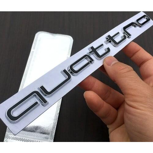 Black Metal Raider Buggies A3 / A4L/A5 / A6L/A7, A8 / Q3 / Q5 / Q7 Modified Auto Emblem Badge Decal Sticker Car Accessories