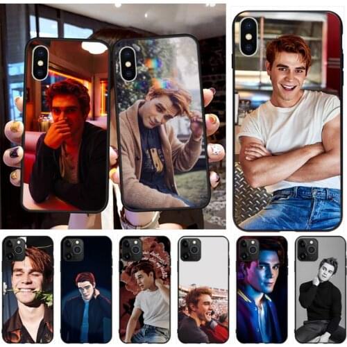 CUTEWANAN Tv Riverdale kj apa Black Cell Phone Case for iPhone 11 pro XS MAX 8 7 6 6S Plus X 5S SE 2020 XR case