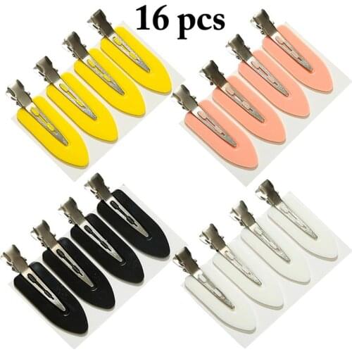 Coxeer 16Pcs/Set Simple Solid Color Hair Clips Creative Hair Pin Hair Barrette For Women Girls Hair Accessories Party Dress Up