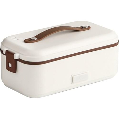 Double-layer Lunch Box Food Container Portable Electric Heating Food Warmer Heater Rice Container Dinnerware Sets For Home EU