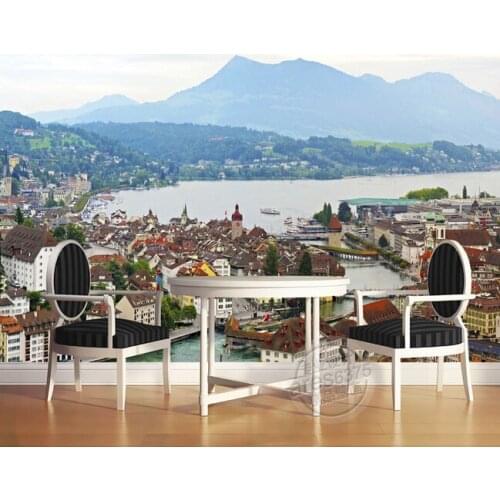 Custom wallpaper photo, European castle landscape murals for the living room bedroom TV wall relief de parede Papel