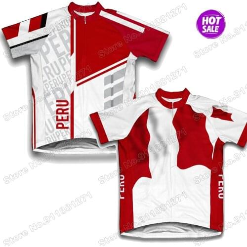 Maillot Peru National Team Men Summer Cycling Jersey Short Sleeve Cycling Clothing Road Bike Shirt Bicycle Tops MTB Wear Uniform