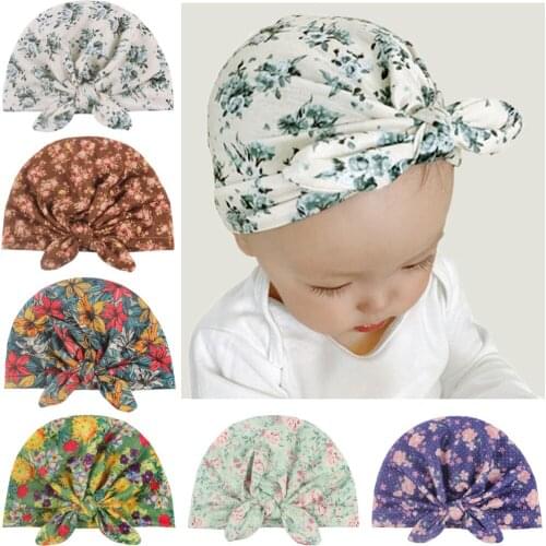 Cotton Hat Bunny Ears Caps Infant Elastic Kids Girls Head Wrap Kid Headwear Photography Props Clothing Accessories Birthday Gift