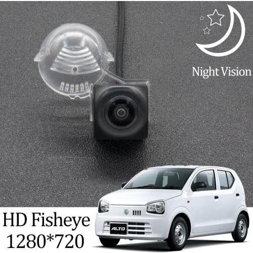 Owtosin HD 1280*720 Fisheye Rear View Camera For Suzuki Alto HA36S 2014 2015 2016 2017 2018 2019 Car Reverse Parking Accessories