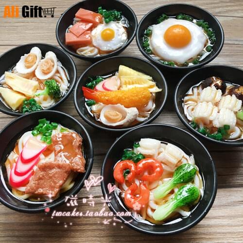 Creative Beef Seafood Vegetables Egg Japanese Ramen Solid Food Fridge Magnet 3D Fridge Magnet Sticker Travel Souvenir Decoration