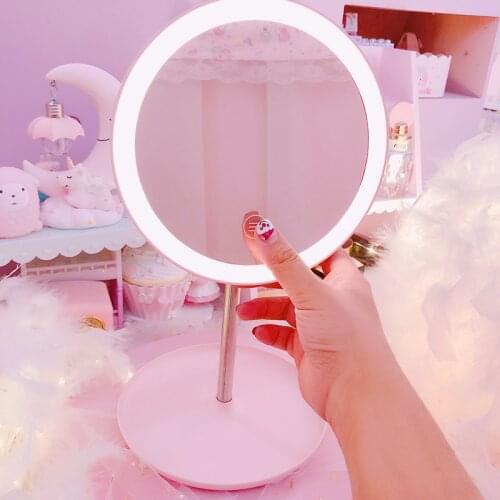 Cut Pink Melody 3colors led light 360 degree rotation dolls mirror Dolls accessories for girls