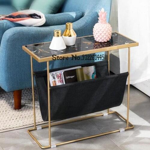 Square Table Nordic Small Family Living Room Sofa Side Several Cabinets Marble Corner Several Balcony Creative Small Table Small