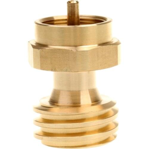 Brass Propane Tank Refill Adapter Gas Cylinder Coupler BBQ Camping Backup