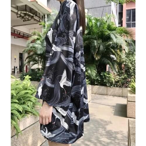 Summer Japanese-style kimono men coat Yu Zhi Xian He loose chiffon kimono cardigan men women couple cardigan kimono sun Kimono
