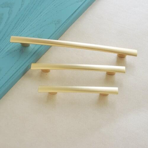 3.78'' 5.04'' 7.56'' Zinc Alloy Furniture Handles Brass Drawer Dresser Cabinets draw Handles Kitchen Door Pulls 96mm 128mm 192mm