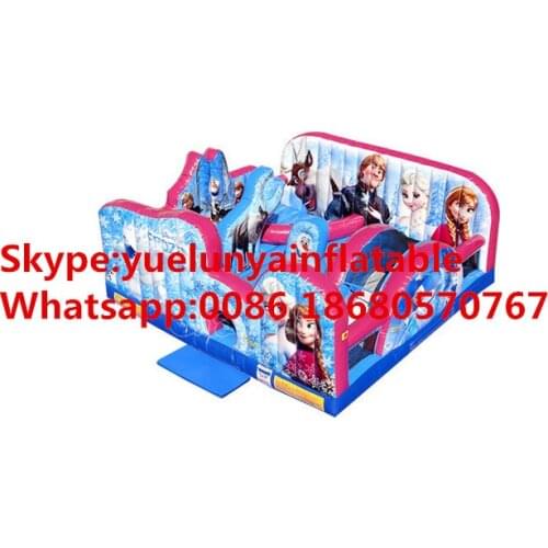 China Guangzhou) manufacturers selling inflatable slides,Ice and Snow Romance Castle KYB-667