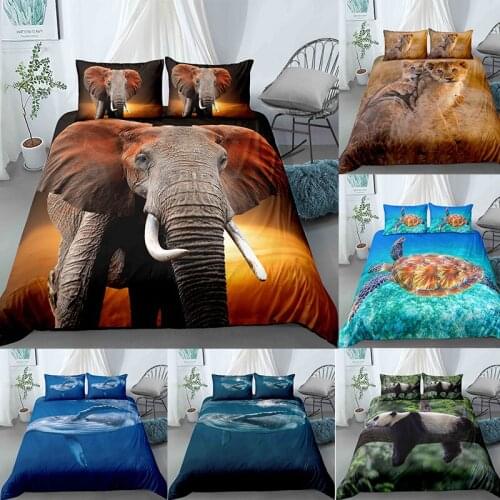 2/3 Pcs Set New Arrival Bedding Animal Pattern Style Quilt Cover and Pillowcase