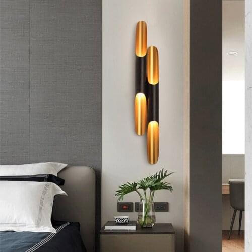 Bedroom Simple Bedside Living Room Corridor Hotel Taoist Balcony Single Head Bad Wall Light Door Object Aluminum Tube