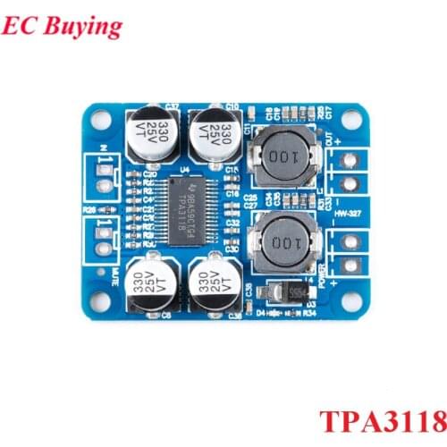 TPA3118 60W PBTL Mono Digital Power Audio Amplifier Board Module DC 8V-24V 1X60W 1*60W Replace TPA3110 For Arduino