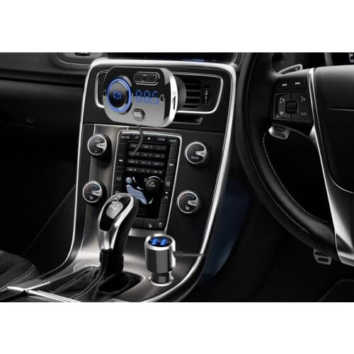 Universal Car Charger Wireless Bluetooth Handsfree Car Kit FM Transmitter MP3 Player Dual USB Charger LED Digital Display