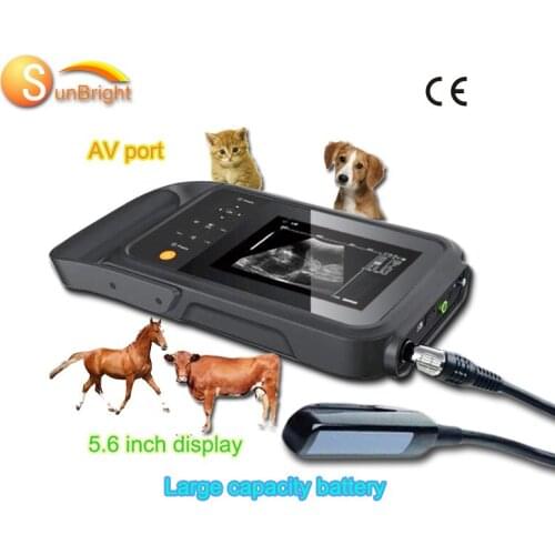 Cheap Portable ultrasound machine for veterinary ultrasound for Bovine Equine with rectal probes