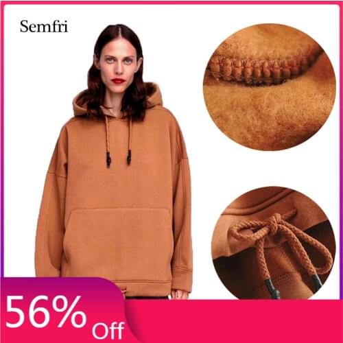 Semfri Kpop Womens Hoodies 2020 Spring Autumn Sweatshirt Clothes Long Sleeve Oversized Loose Style Harajuku Hoodie Coat
