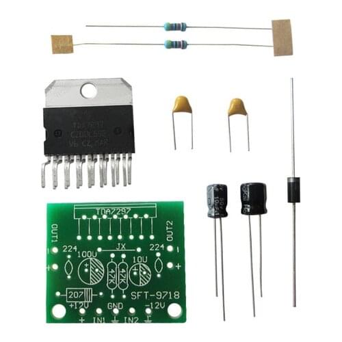 10PCS kit TDA7297 amplifier board spare parts dc 12v grade 2.0 dual audio encoding 15w electronic diy kit