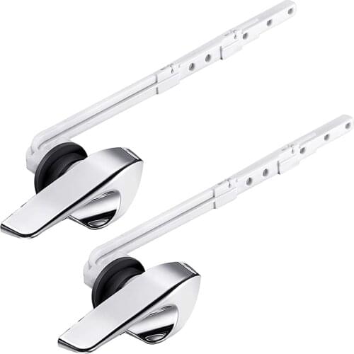 2 Pieces Toilet Handle Replacement Compatible with GP30324-CP Toilet Trip Lever Replacement Polished Chrome Service