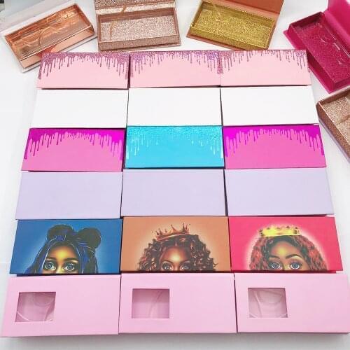 20/pack Wholesale Eyelash Packaging Boxes Eyelashes Box Package Custom Faux Cils 25 mm Mink Lashes With Tray Makeup Case Vendors