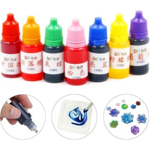 2021 Diy Dye Pigment For Slime Addition Supplies Clear Liquid Making Slime Kit Polymer Clay Model Art Crystal Mud Toys For Kids