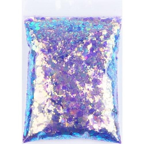 50g Large Pack Hexagon Glitter Bling Bling Filling Materials for Resin Craft Festive Jewelry Resin Pigment Nail Art Supplies