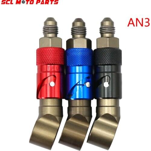 ALconstar-Motorcycle Universal AN3 Front Brake Caliper Quick Removal Cover Brake Line Disassembly Replacement Guard