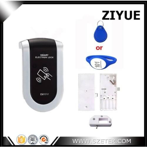 ZIYUE Free Shipping Stainless Steel RFID Gym Fitness Electronic Digital Locker Lock RF EM117