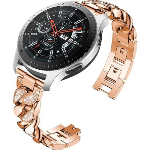 Correa Metal Bracelet 20 22mm for Samsung Galaxy Watch4 Band 44mm 40mm Classic 46mm 42mm Galaxy Watch3 45mm Diamond Strap