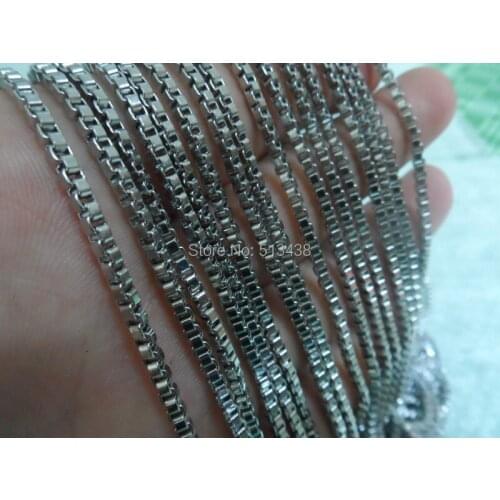 On sale Lot of 10meter 2.4mm Stainless Steel Square Box Link chain jewelry finding / Marking Chain DIY