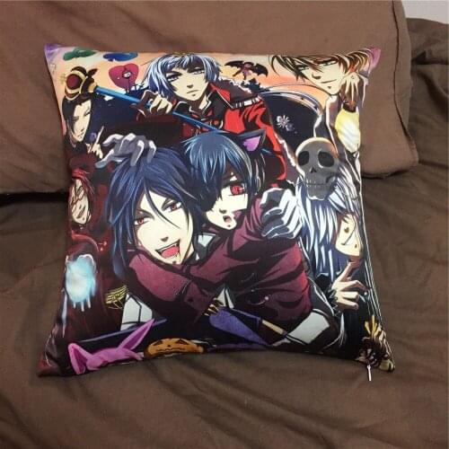 Black Butler Kuroshitsuji Anime Two Side Pillowcases Hugging Pillow Cushion Case Cover Otaku Cosplay Gift New 015