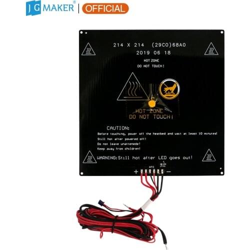 JGMAKER A3S 3D Printer Parts 6Pin Heated Bed With Soldering Heated Cable No Black Diamond Glass JGAURORA