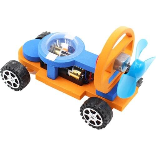 DIY Assembly Electric Racing Car Science Model Toy Physical Science Experiments Toy Set Assembled Car Educational Toy